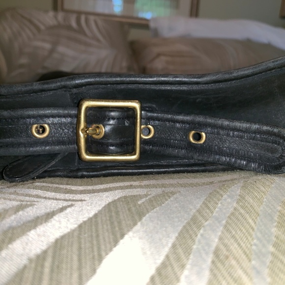 Coach Black Leather  North/South Bag - Picture 7 of 8